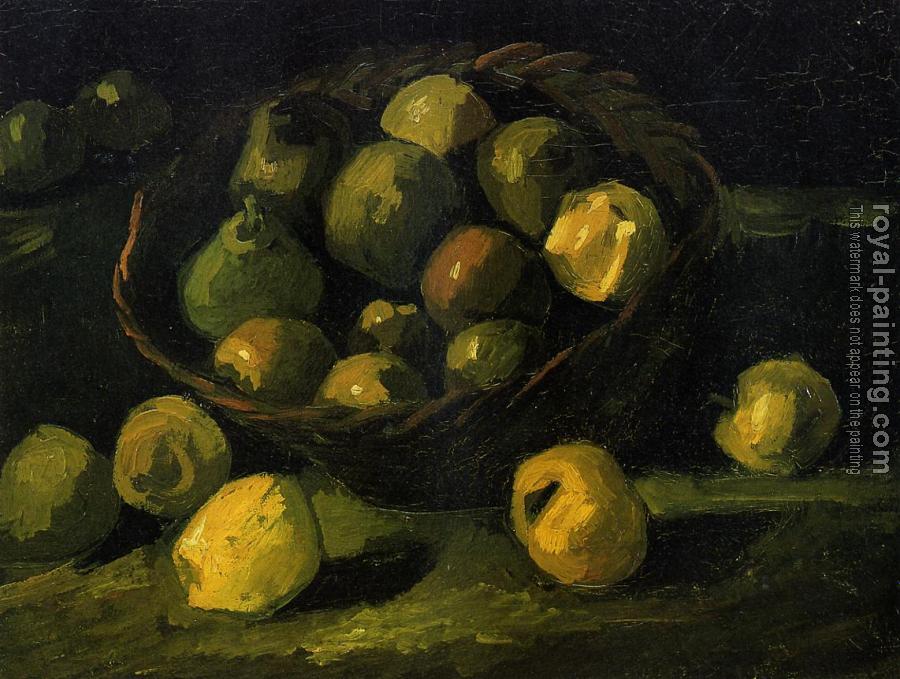 Vincent Van Gogh : Still Life with Basket of Apples IV